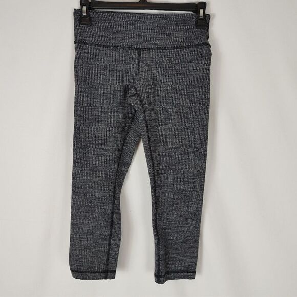 LULULEMON Gray & Black Printed Low-Rise Wunder Und - Picture 1 of 5